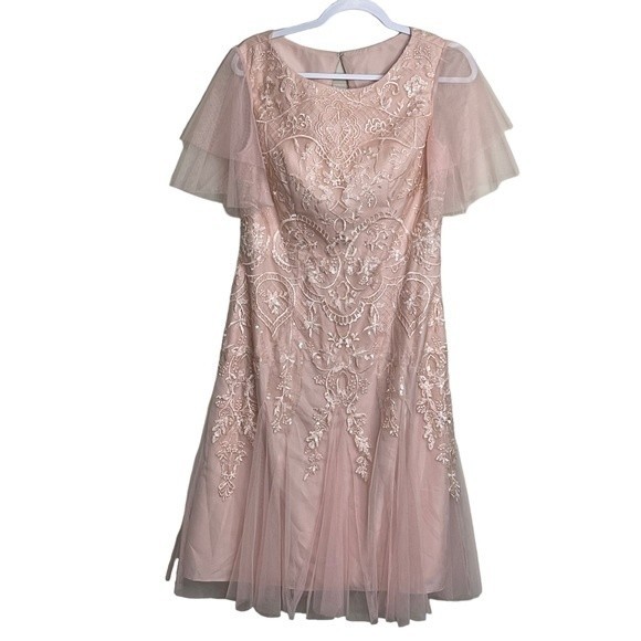 NEW JJs House Dress Bridesmaid Wedding Special Occasions Pearl Pink NWT Size 10 - Picture 13 of 13